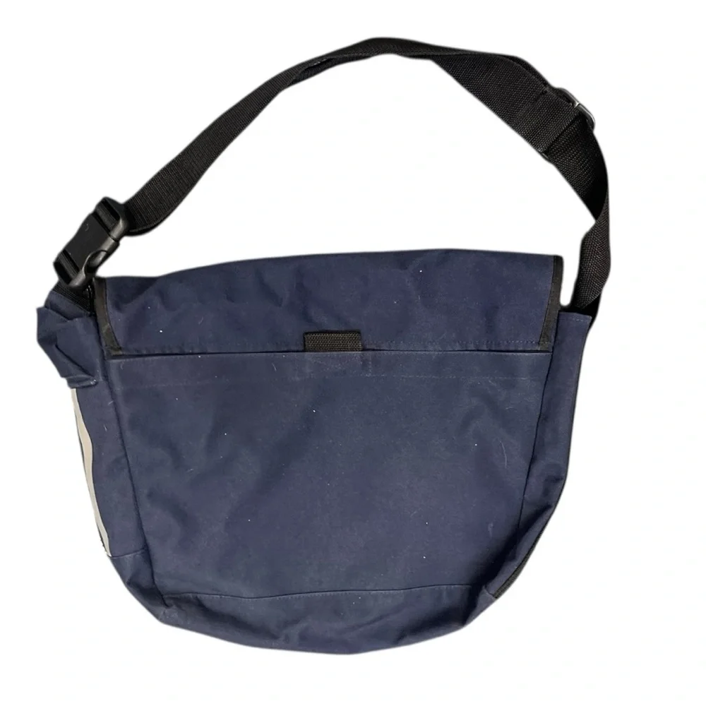 🎒 adidas Vintage Messenger Bag Navy Blue Crossbody School Trav‎